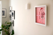 Load image into Gallery viewer, Pink Flamingo illustration with "Fabulous Darling" written in scrabble tiles