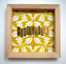 Load image into Gallery viewer, Wonderfully Unique Wall Art by Scrabble Bandit: 'Hippidipi' from their Limited edition Brass Collection