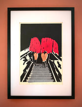 Load image into Gallery viewer, Framed Screen Print: 'Las Vegas From Behind ' by Jessie Burn