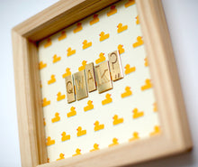 Load image into Gallery viewer, Wonderfully Unique Wall Art by Scrabble Bandit: 'Quak?' from their Limited edition Brass Collection