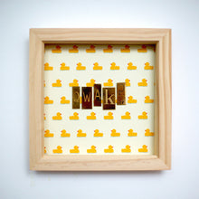 Load image into Gallery viewer, Wonderfully Unique Wall Art by Scrabble Bandit: 'Quak?' from their Limited edition Brass Collection
