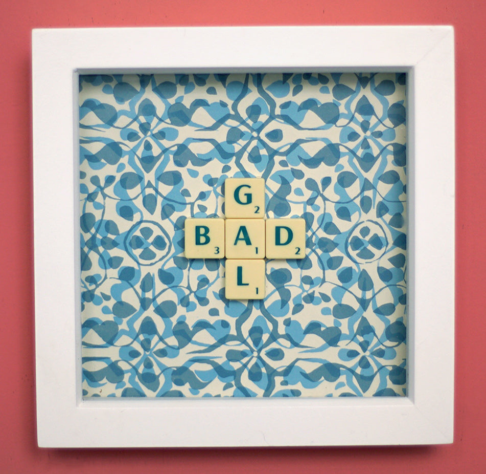 Wonderfully Unique Wall Art by Scrabble Bandit: 'BAD GAL'