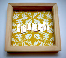 Load image into Gallery viewer, Wonderfully Unique Wall Art by Scrabble Bandit: &#39;Hippidipi&#39; from their Limited edition Brass Collection
