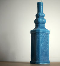 Load image into Gallery viewer, Large Blue Handmade Beeswax Candle by Charlotte Austen

