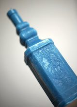 Load image into Gallery viewer, Large Blue Handmade Beeswax Candle by Charlotte Austen
