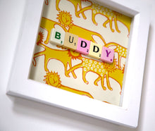 Load image into Gallery viewer, Wonderfully Unique Wall Art by Scrabble Bandit: &#39;BUDDY&#39;
