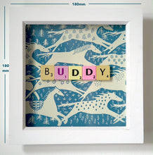 Load image into Gallery viewer, Wonderfully Unique Wall Art by Scrabble Bandit: &#39;BUDDY&#39;
