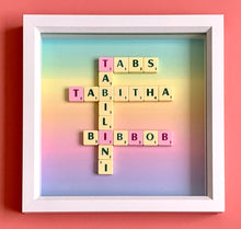 Load image into Gallery viewer, Personalised, bespoke Scrabble Art 
