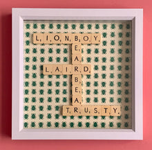 Load image into Gallery viewer, Personalised, bespoke Scrabble Art 
