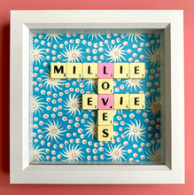 Load image into Gallery viewer, Personalised, bespoke Scrabble Art 
