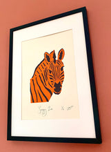 Load image into Gallery viewer, Framed Screen Print: &#39;Swaggy Zee&#39; by Jessie Burn
